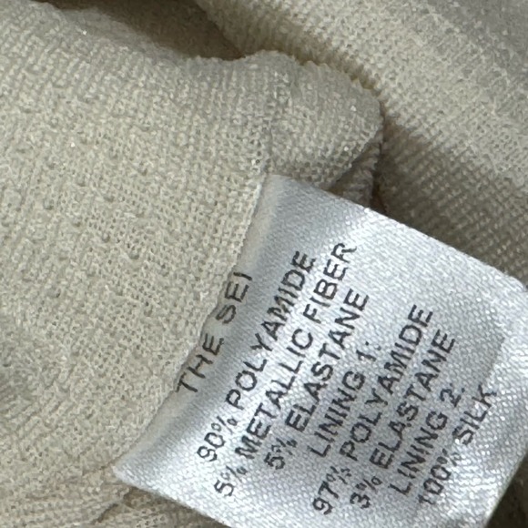 The Sei Metallic One-Shoulder Gown Open Back Sleeveless Size M NWT $679 - Picture 10 of 13